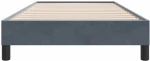 vidaXL Box Spring Κρεβάτι χωρίς στρώμα Σκούρο γκρι 80x210 cm Βελούδινο