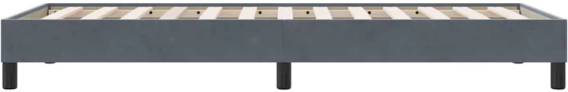 vidaXL Box Spring Κρεβάτι χωρίς στρώμα Σκούρο γκρι 80x210 cm Βελούδινο