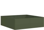 vidaXL Ζαρντινιέρα Λαδί 100x100x30 εκ. από Χάλυβα