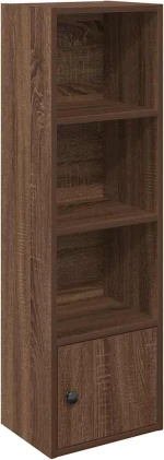 vidaXL Βιβλιοθήκη Καφέ Δρυς 31x24x102 εκ. από Επεξεργασμένο Ξύλο