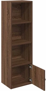 vidaXL Βιβλιοθήκη Καφέ Δρυς 31x24x102 εκ. από Επεξεργασμένο Ξύλο