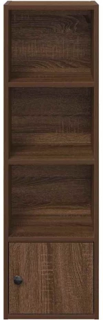 vidaXL Βιβλιοθήκη Καφέ Δρυς 31x24x102 εκ. από Επεξεργασμένο Ξύλο