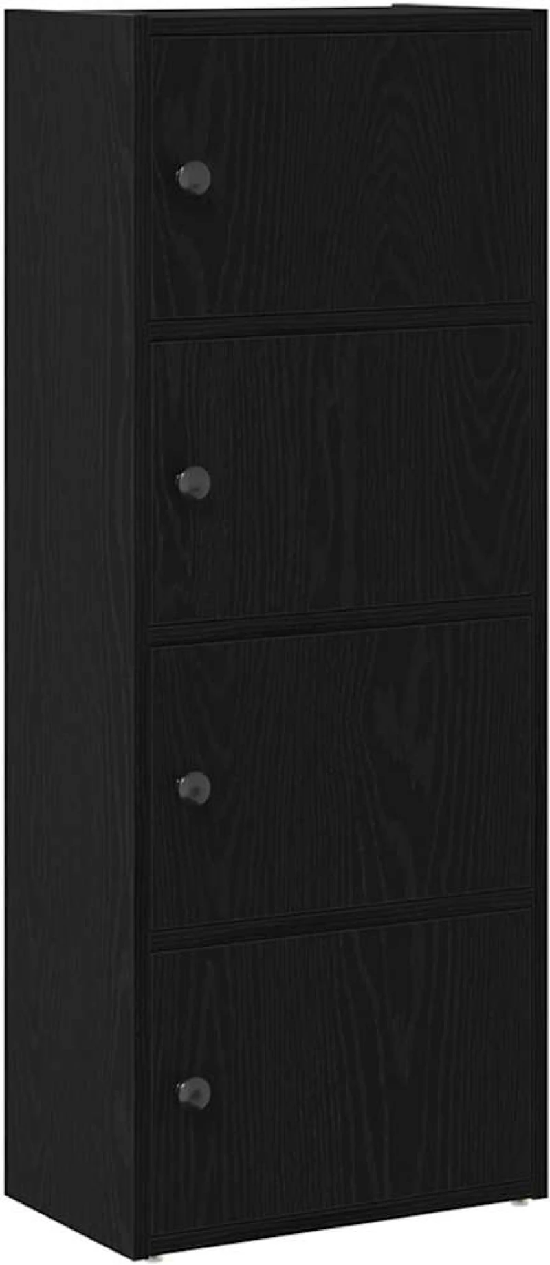 vidaXL Βιβλιοθήκη Μαύρη Δρυς 40x24x102 εκ. Κατασκευασμένο ξύλο