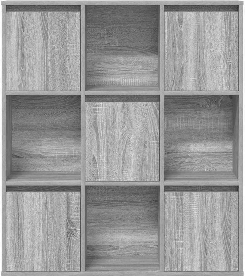 vidaXL Βιβλιοθήκη Γκρι Sonoma 89x24x101,5 εκ. από Επεξεργασμένο Ξύλο