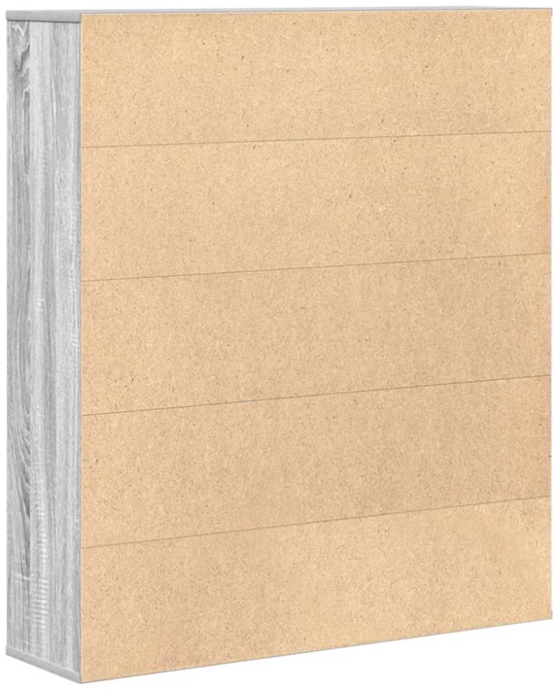 vidaXL Βιβλιοθήκη Γκρι Sonoma 89x24x101,5 εκ. από Επεξεργασμένο Ξύλο