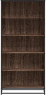 vidaXL Βιβλιοθήκη καφέ δρυς 80,5x35x170,5 cm Κατασκευασμένο ξύλο