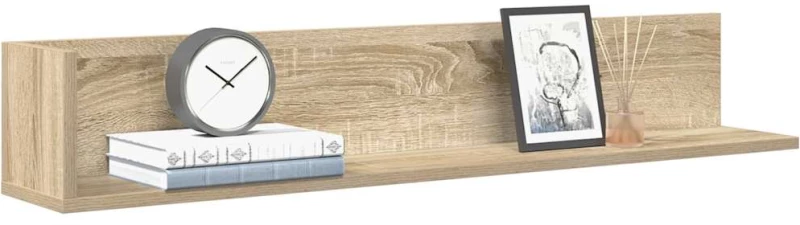 vidaXL Ράφια τοίχου 2 τεμάχια Sonoma Oak Κατασκευασμένο ξύλο