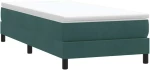 vidaXL Box Spring κρεβάτι χωρίς στρώμα σκούρο πράσινο 80x220εκ