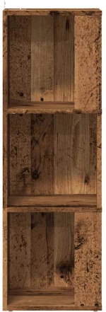 vidaXL Γωνιακό ντουλάπι παλιό ξύλο 33x33x100 cm Ξύλο μηχανής