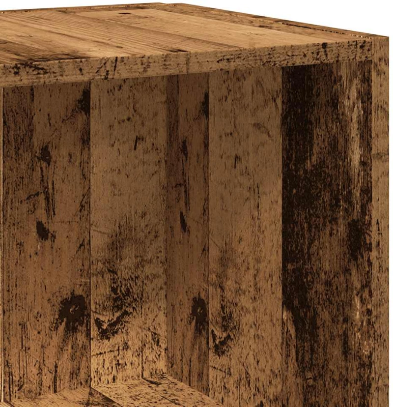 vidaXL Γωνιακό ντουλάπι παλιό ξύλο 33x33x100 cm Ξύλο μηχανής