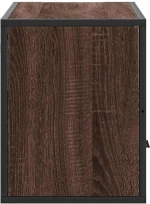 vidaXL Έπιπλο Τηλεόρασης Καφέ Δρυς 80x31x39,5 εκ Επεξ.Ξύλο/Μέταλλο