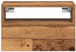 vidaXL Κομοδίνο Επιτοίχιο Όψη Παλαιού Ξύλου 45x26x28,5 εκ.