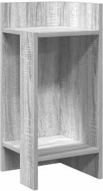 vidaXL Τραπεζάκια 2 τεμ. με ράφι Γκρι Sonoma 25,5x27x60 εκ.