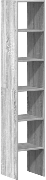 vidaXL Βιβλιοθήκες 2 τεμ. Στοιβαζόμενα Γκρι Sonoma 30x30x80 εκ.