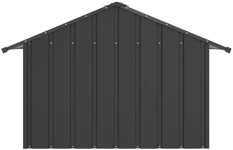 vidaXL Σπιτάκι σκύλου με οροφή 83x130x85 cm Γαλβανισμένος χάλυβας