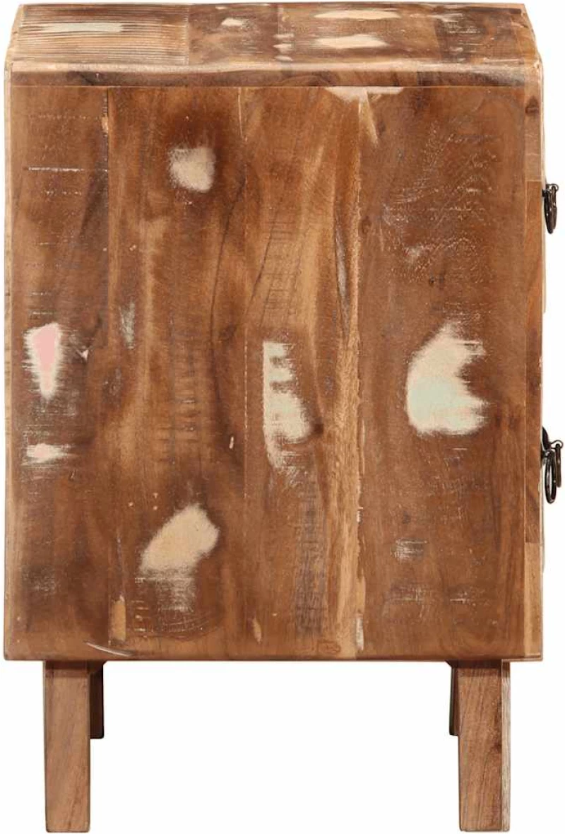 vidaXL Κομοδίνο 40x32x46 cm Στερεό ξύλο αναγεννημένο