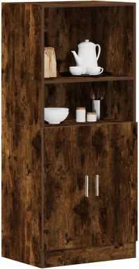 vidaXL Ντουλάπι Κουζίνας Καπνιστή Δρυς 57x41,5x131,5 εκ. Επεξεργ. Ξύλο