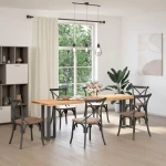 vidaXL Πόδια τραπεζιού κονσόλας σχήμα T 2τεμ. Ανθρακί 38x25x(72-73)εκ.