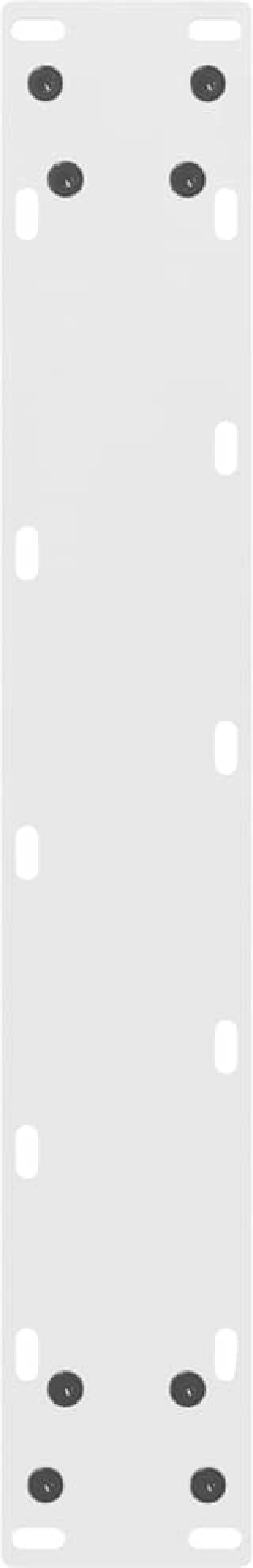 vidaXL Πόδια τραπεζιού μπαρ Λευκό 2 τεμ. 40x(110-111) εκ. Ατσάλι