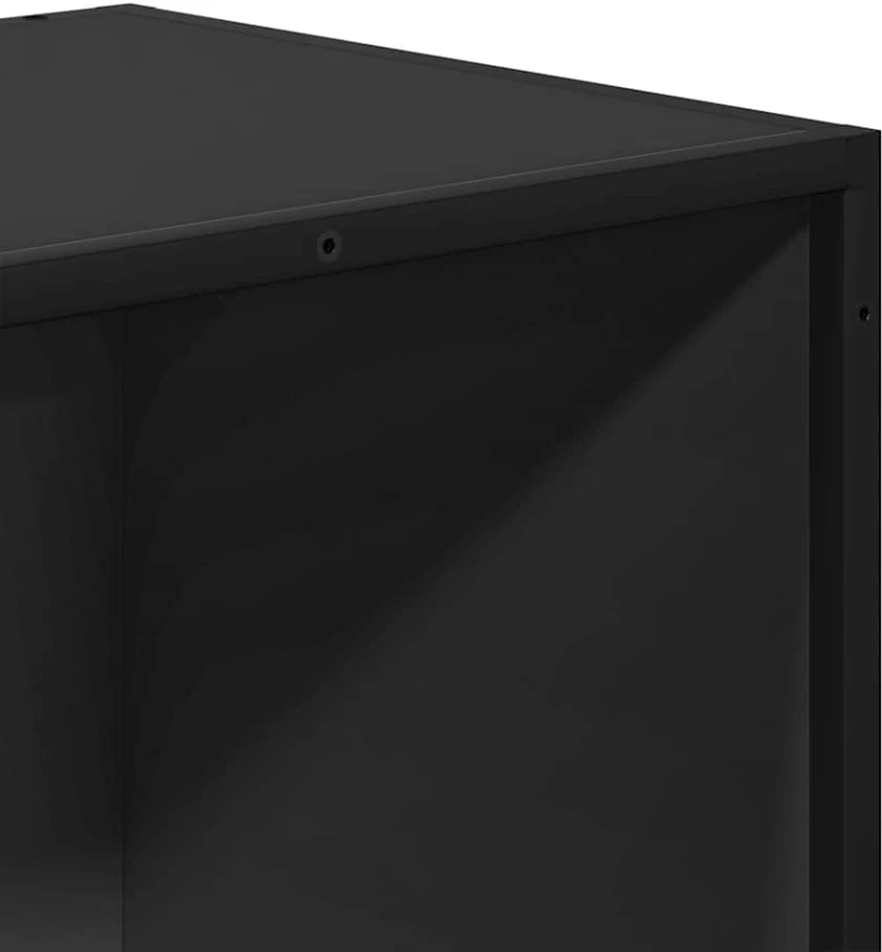 ντουλάπι βιβλίων vidaXL Μαύρο 40x35x76 cm Κατασκευασμένο ξύλο