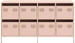 vidaXL Ντουλάπι Ροζ 135x39x73,5 εκ. από Χάλυβα Ψυχρής Έλασης