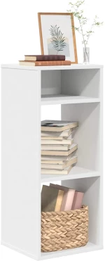 ντουλάπι βιβλίων vidaXL Λευκό 34x31x80 cm Κατασκευασμένο ξύλο