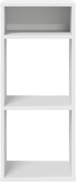 ντουλάπι βιβλίων vidaXL Λευκό 34x31x80 cm Κατασκευασμένο ξύλο