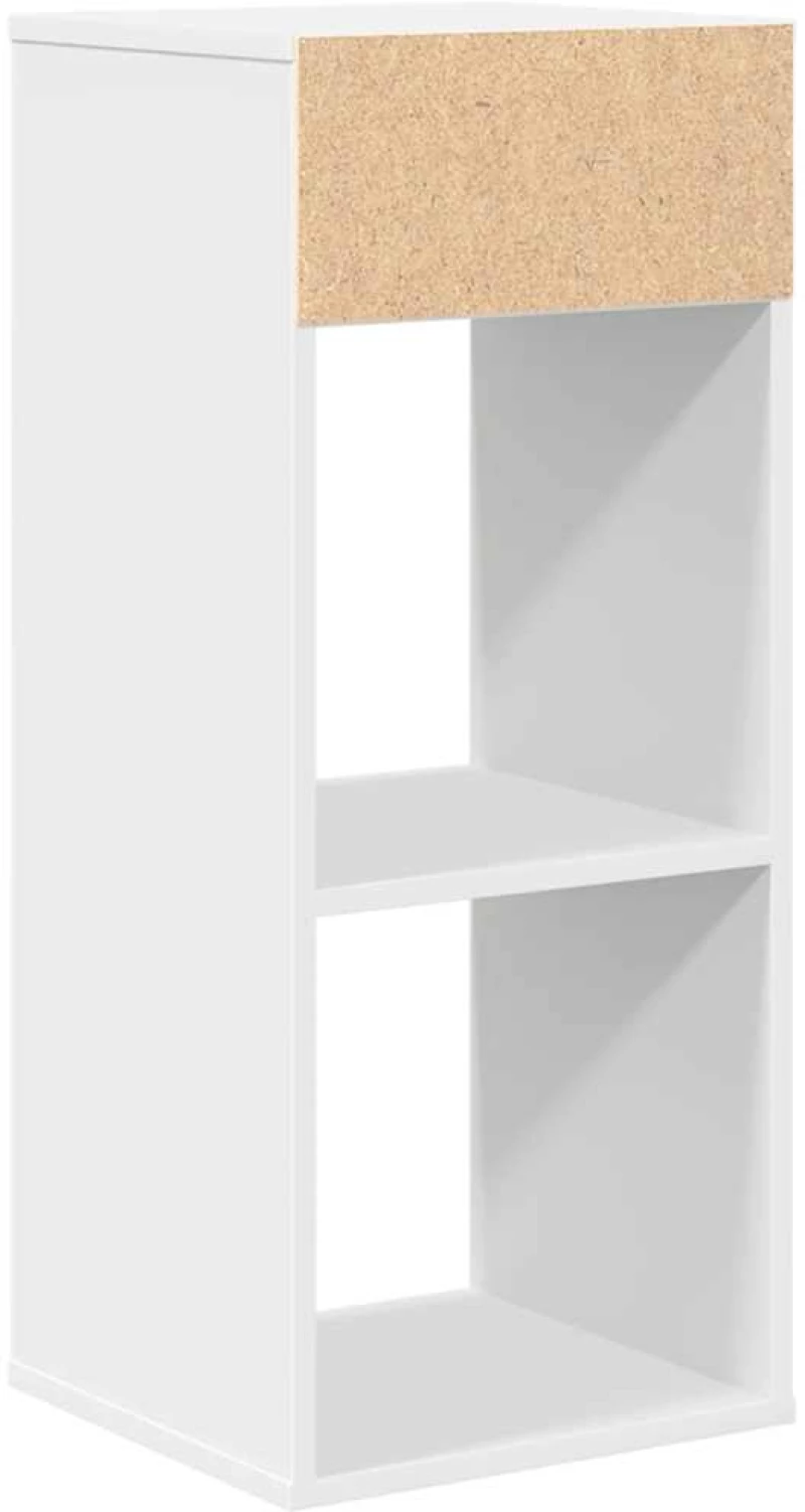 ντουλάπι βιβλίων vidaXL Λευκό 34x31x80 cm Κατασκευασμένο ξύλο