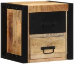 vidaXL Κομοδίνο 40x35x40 cm Στερεό ακατέργαστο ξύλο Mango