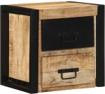 vidaXL Κομοδίνο 40x35x40 cm Στερεό ακατέργαστο ξύλο Mango