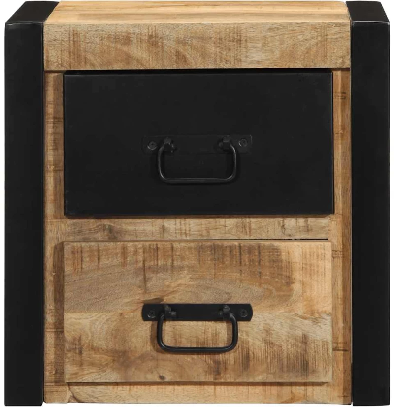 vidaXL Κομοδίνο 40x35x40 cm Στερεό ακατέργαστο ξύλο Mango