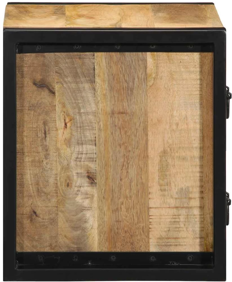 vidaXL Κομοδίνο 40x35x40 cm Στερεό ακατέργαστο ξύλο Mango
