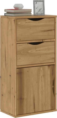 vidaXL Συρταριέρα με Συρτάρια ODDA 40x24x79 εκ. από Μασίφ Ξύλο Πεύκου