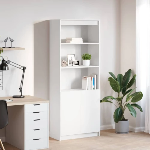 vidaXL Ντουλάπι Λευκό 70x35x180 εκ. από Επεξεργασμένο Ξύλο