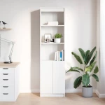vidaXL Ντουλάπι Λευκό 50x35x180 εκ. από Επεξεργασμένο Ξύλο