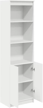 vidaXL Ντουλάπι Λευκό 50x35x180 εκ. από Επεξεργασμένο Ξύλο