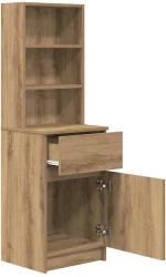 vidaXL Κομοδίνο Αρτισιανή Δρυς 39x35x125 εκ. από Επεξεργασμένο Ξύλο