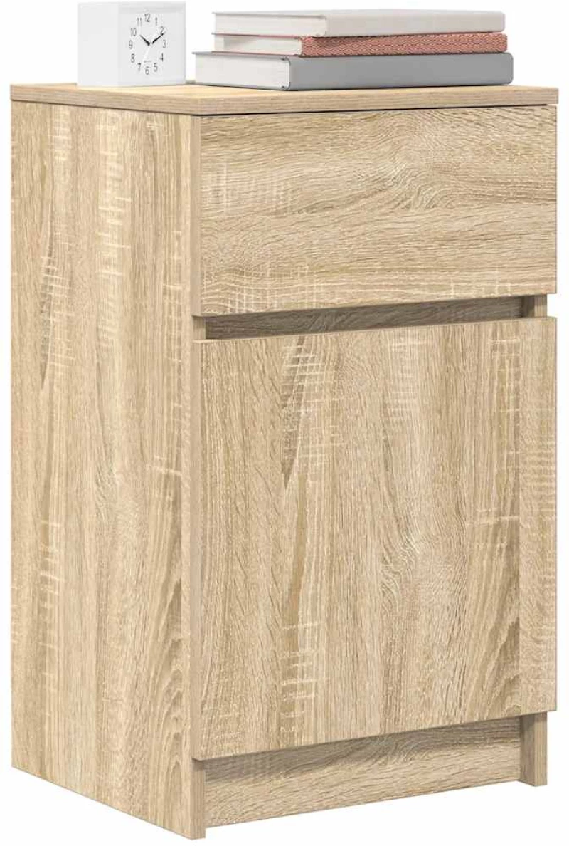 vidaXL Κομοδίνα 2 τεμ. Sonoma Δρυς 39x35x65 εκ. από Επεξεργασμένο Ξύλο