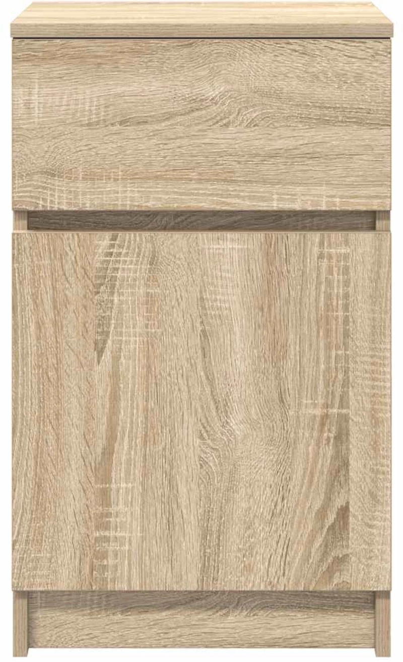vidaXL Κομοδίνα 2 τεμ. Sonoma Δρυς 39x35x65 εκ. από Επεξεργασμένο Ξύλο