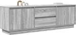 vidaXL Έπιπλο Τηλεόρασης με LED Γκρι Sonoma 160,5x41x50 εκ.