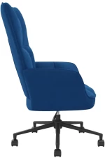 vidaXL Πολυθρόνα Relax Μπλε Βελούδινη