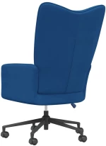 vidaXL Πολυθρόνα Relax Μπλε Βελούδινη
