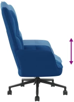 vidaXL Πολυθρόνα Relax Μπλε Βελούδινη