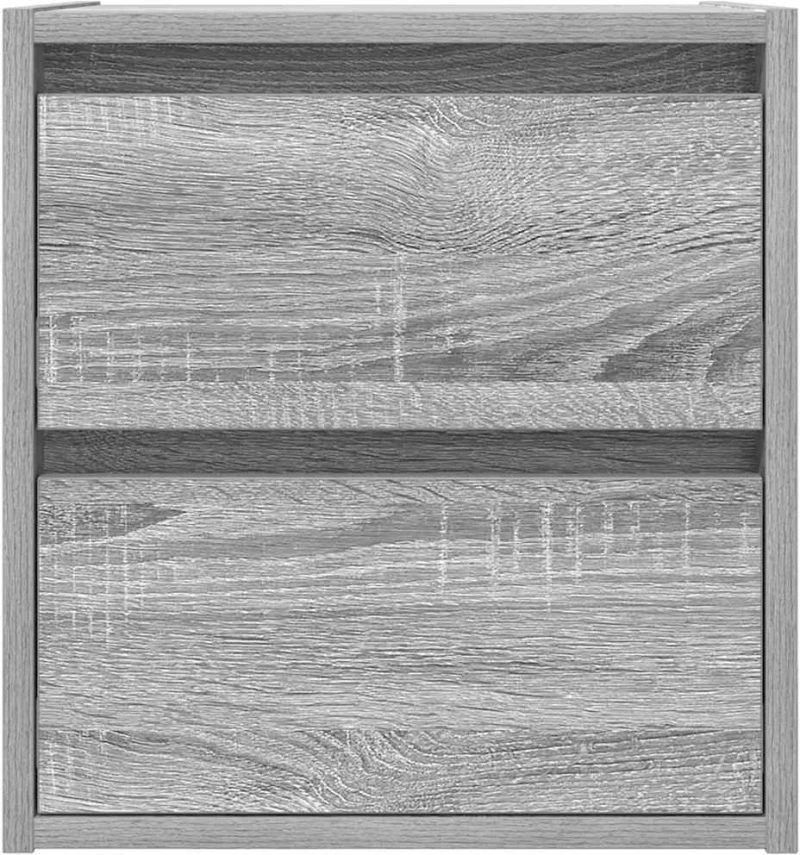 vidaXL Κομοδίνα Επιτοίχια Γκρι Sonoma 38x34x40 εκ.