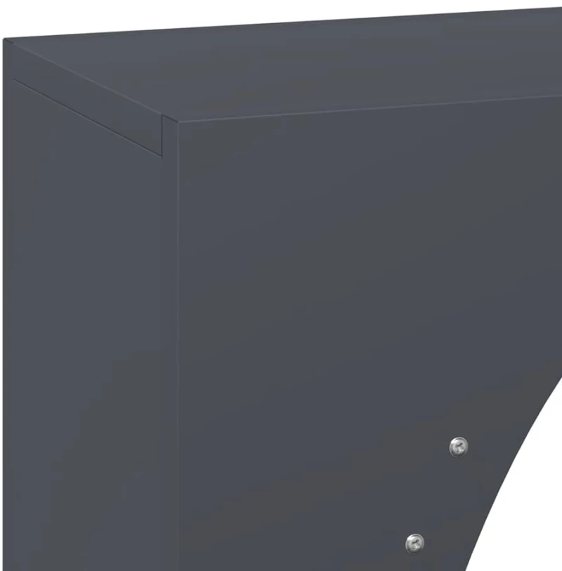 vidaXL Ράφι Καυσόξυλων Ανθρακί 50x23x100 εκ. Χάλυβας ψυχρής έλασης