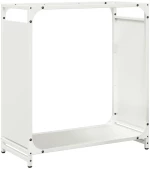 vidaXL Ράφι Καυσόξυλων Μαύρο 60x28x65 εκ. Χάλυβας ψυχρής έλασης