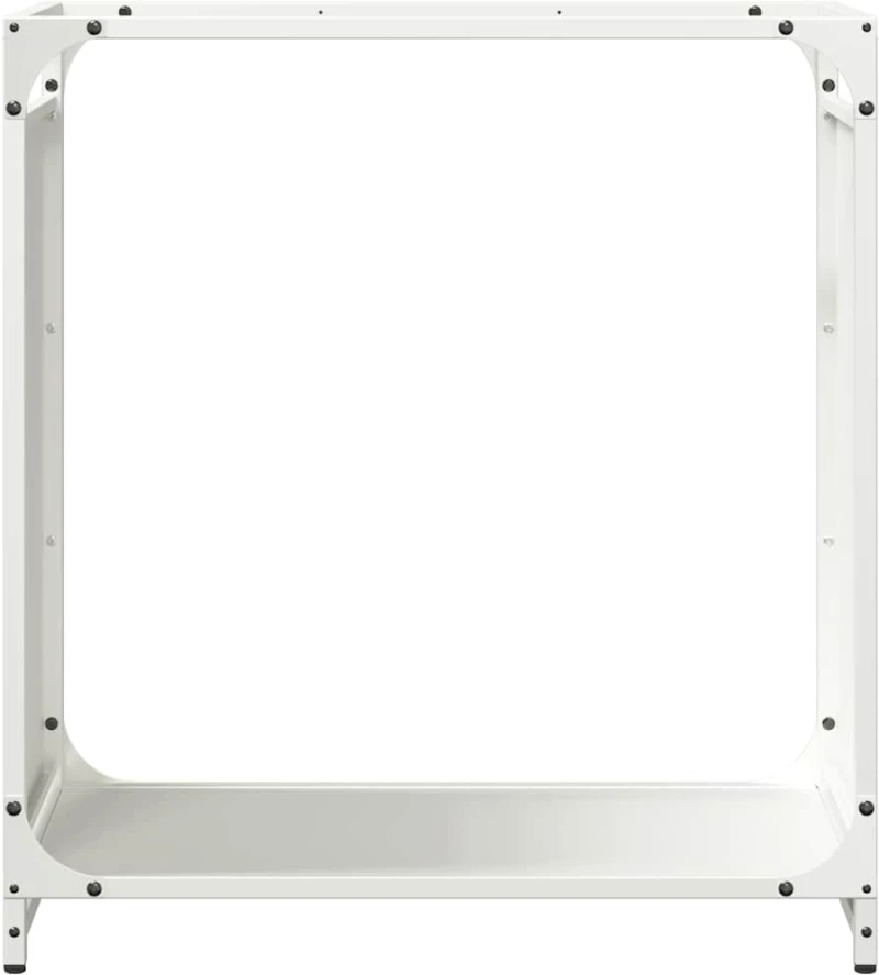 vidaXL Ράφι Καυσόξυλων Μαύρο 60x28x65 εκ. Χάλυβας ψυχρής έλασης