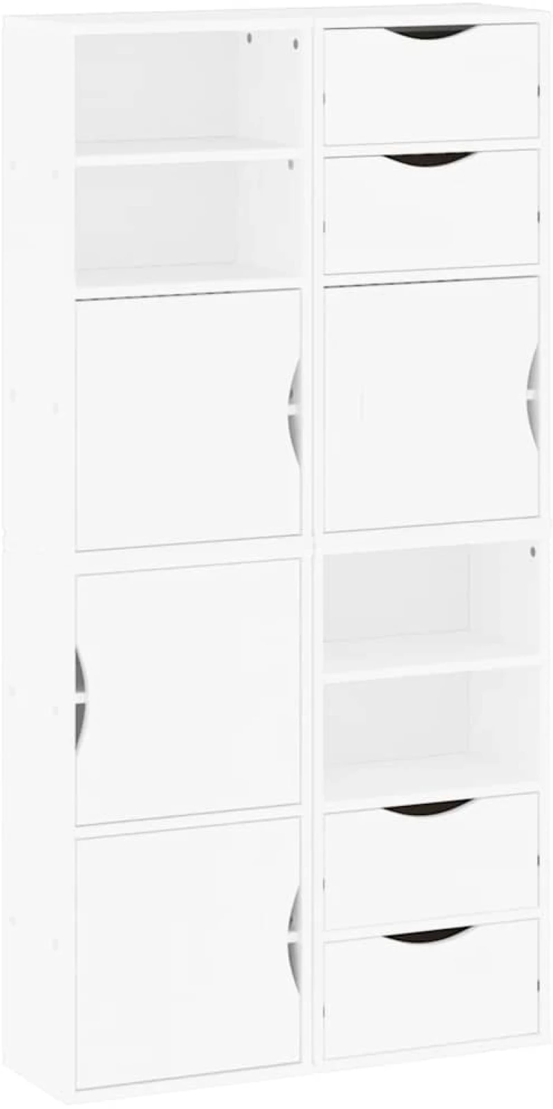 vidaXL Πλαϊνά ντουλάπια 4 τεμ. ODDA 40x24x79 εκ. από Μασίφ Ξύλο Πεύκου