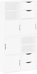 vidaXL Πλαϊνά ντουλάπια 4 τεμ. ODDA 40x24x79 εκ. από Μασίφ Ξύλο Πεύκου