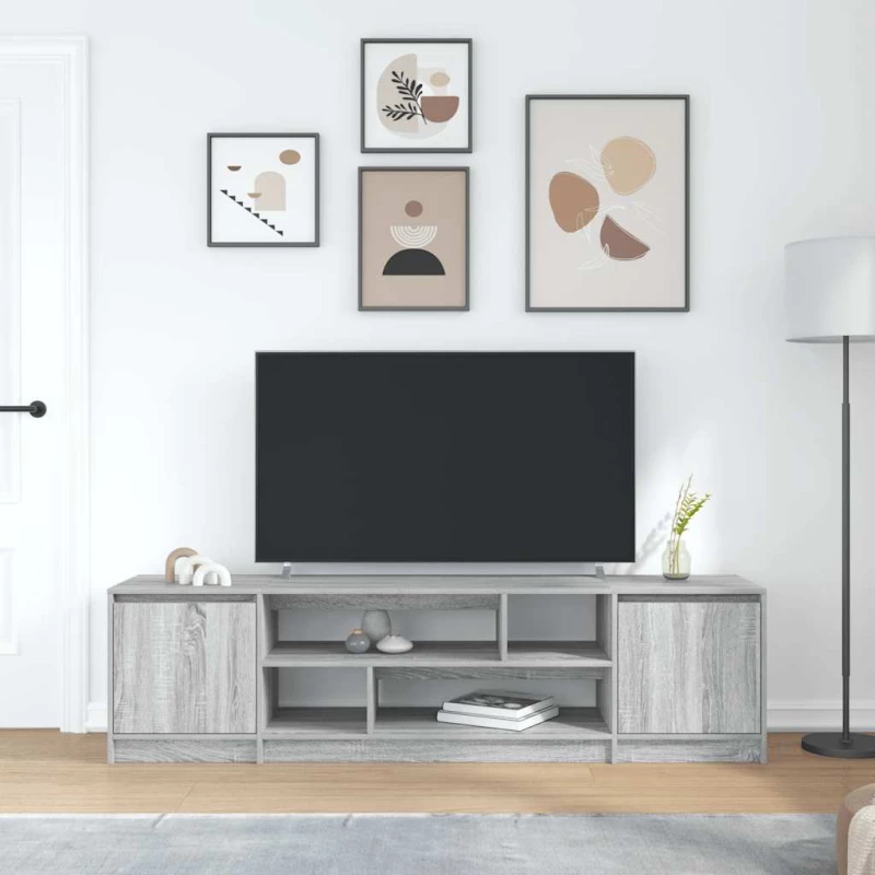 vidaXL Έπιπλο Τηλεόρασης Γκρι Sonoma 188,5x41x50 εκ. Επεξεργ. Ξύλο